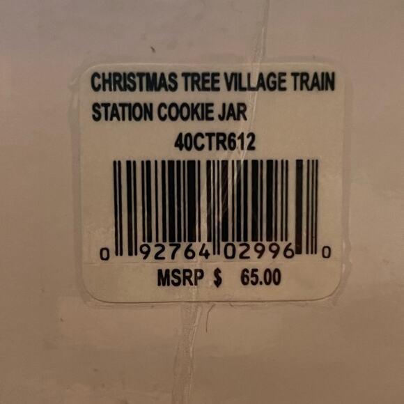 Spode Christmas Tree Village Train Station cookie jar - Picture 16 of 16